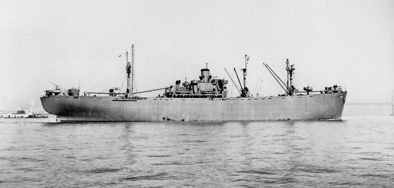 A 1943 photograph of Coast Guard cargo vessel, USS Albireo, which was manned in part by a Filipino crew. (Navsource.org) A 1943 photograph of Coast Guard cargo vessel, USS Albireo, which was manned in part by a Filipino crew. (Navsource.org)